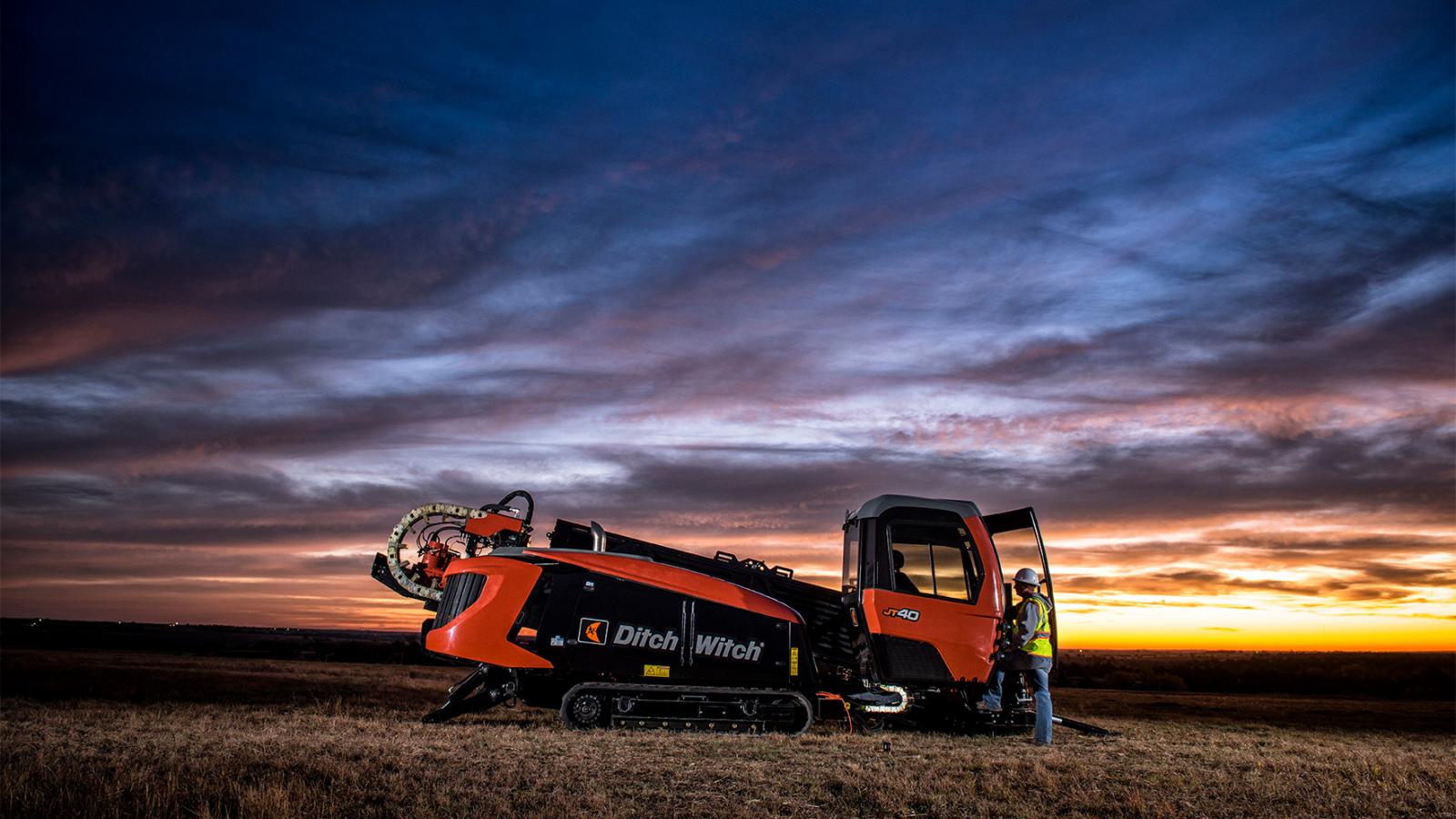 Horizontal directional drilling setup completing a road crossing in Florida.